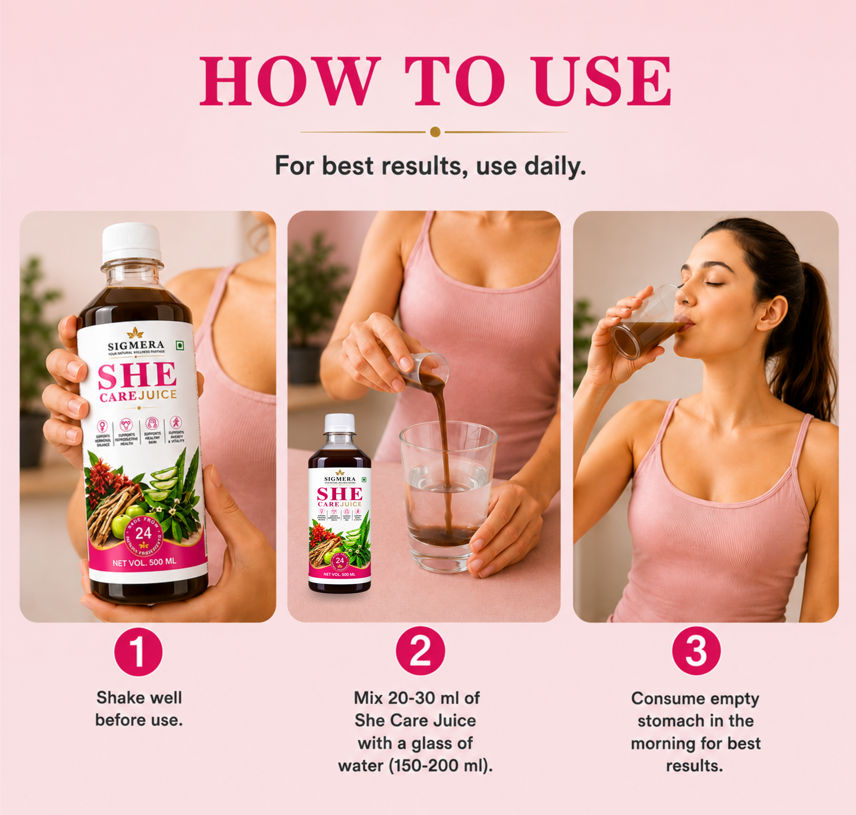 She Care Juice | Ayurvedic Formula for Women’s Health & Hormonal Balance 500 ML
