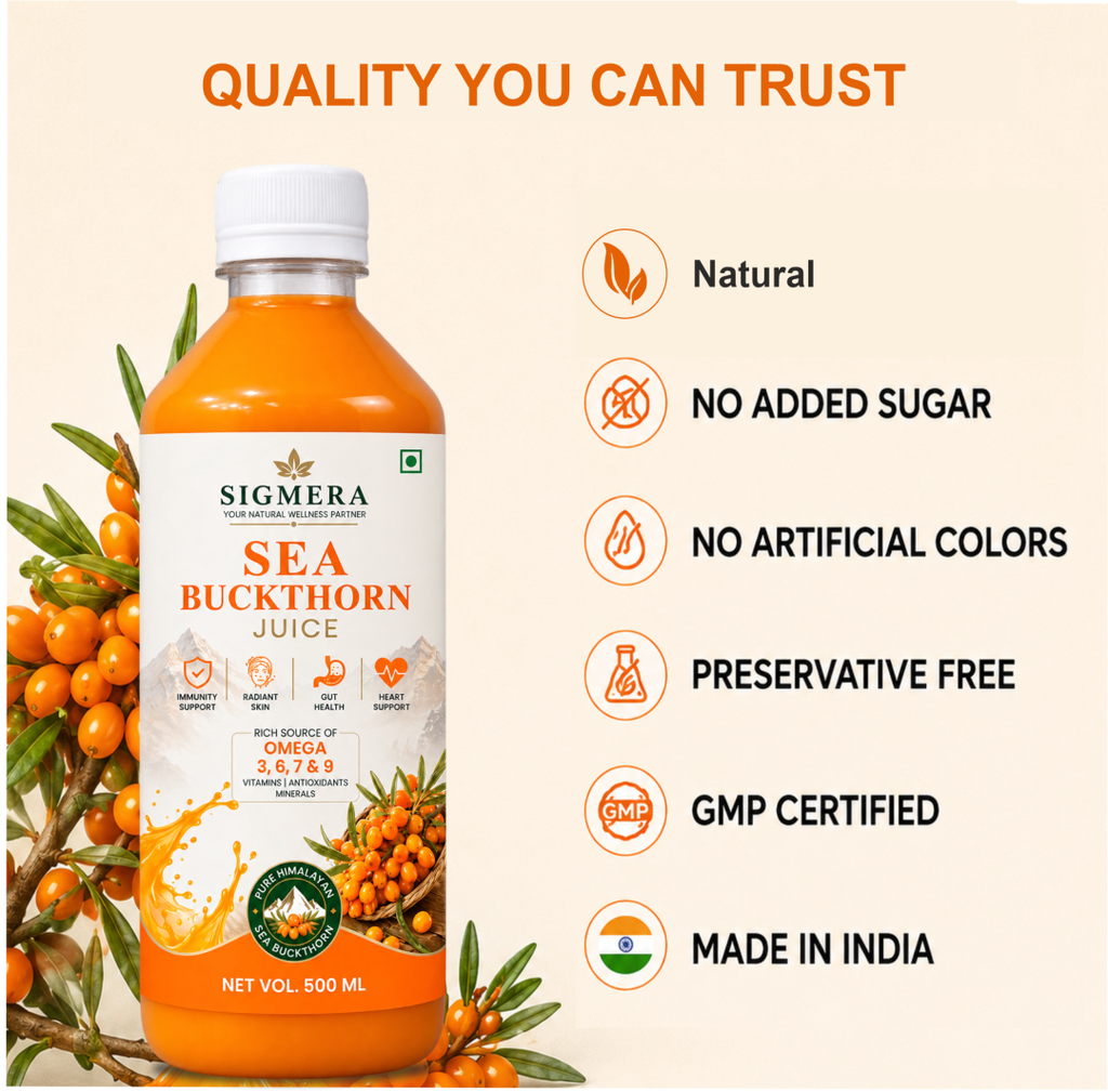 Sea Buckthorn Juice | Natural Antioxidant for Immunity, Skin & Overall Wellness  500ML