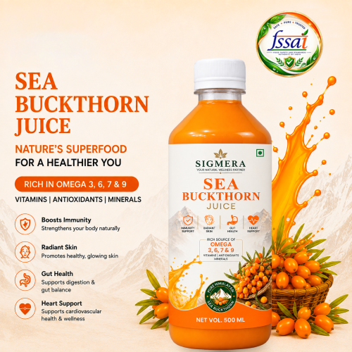 Sea Buckthorn Juice | Natural Antioxidant for Immunity, Skin & Overall Wellness  500ML