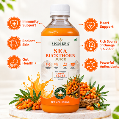 SEA BUCKTHORN JUICE 500ML | FOR OMEGA 3, 6, 7 & 9, IMMUNITY, SKIN & GUT HEALTH