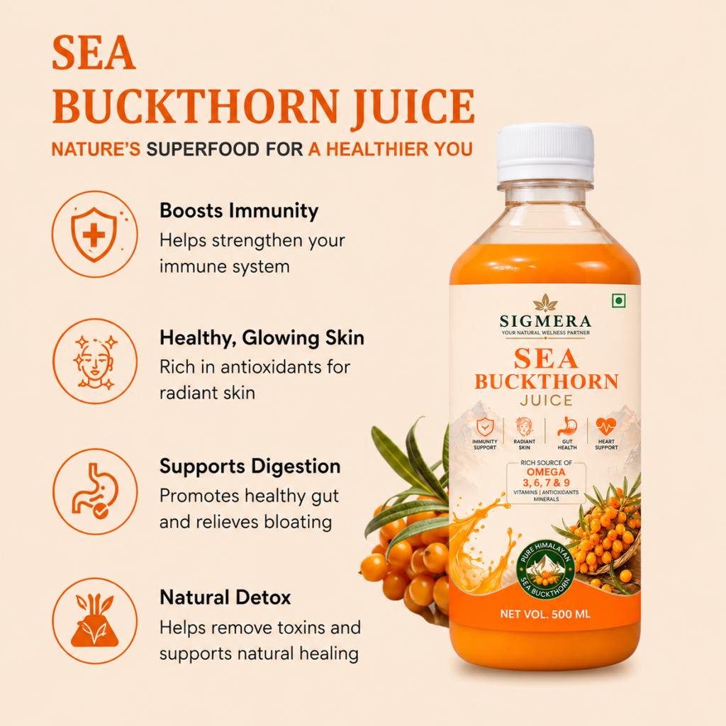 SEA BUCKTHORN JUICE 500ML | FOR OMEGA 3, 6, 7 & 9, IMMUNITY, SKIN & GUT HEALTH